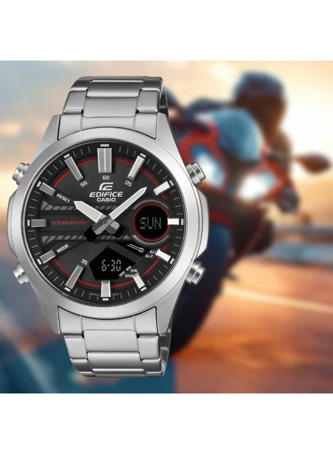 CASIO EDIFICE Standard Analog Digital Men's Watch EFV-C120D-1A4DF - Image 4